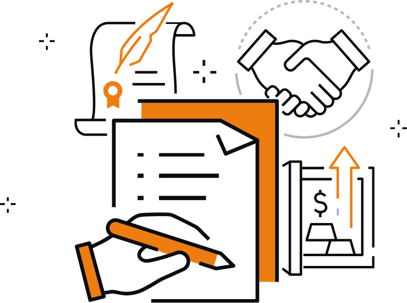 Image representing contracts and partnership