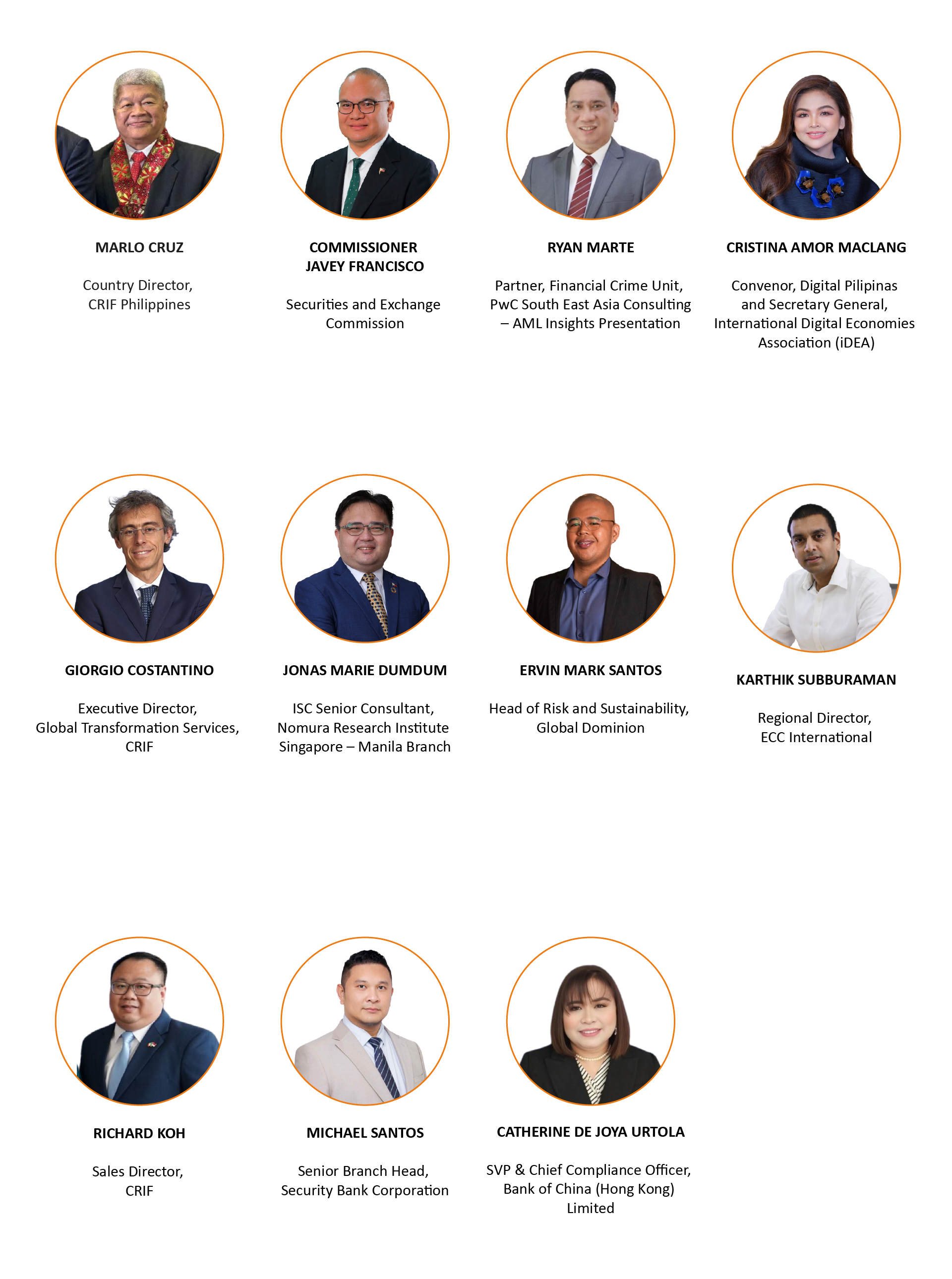 CRIF Forum Philippines 2025 | Speakers